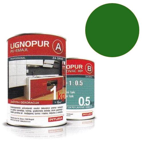 LIGNOPUR PU EMAJL ZELENA/RAL