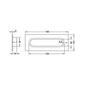 HÄFELE 155.01.496 RUČICE ZA NAMEŠTAJ "INSET HANDLES"
