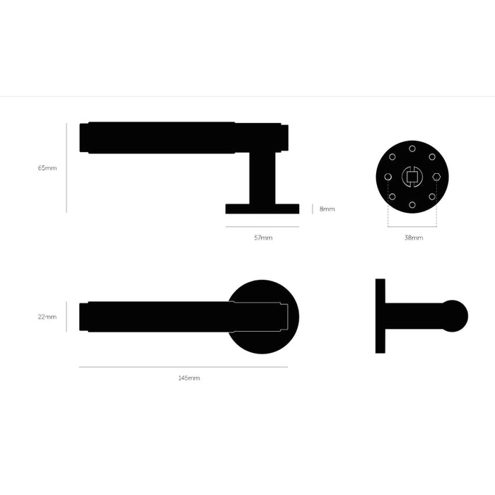 KVAKA SA ROZETOM ZA VRATA - PUNCH