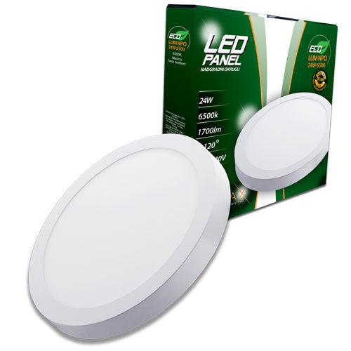 LUMAX ECO LED panel nadgradni okrugli — 24W, 1700lm — HOBA.RS