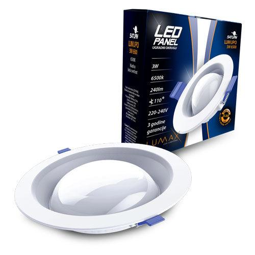 Led Panel SATURN LUMUPO UGRADNI OKRUGLI 3W/6W/9W/12W/18W