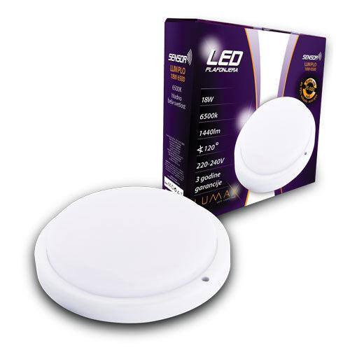 SENSOR Led plafonjera 18W 6500