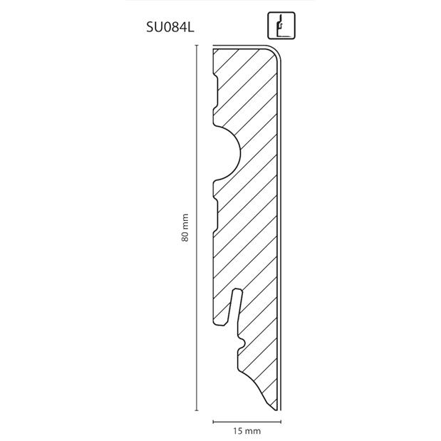 MEDIJAPAN MDF FURNIRANA PARKET LAJSNA SU084L/ HRAST