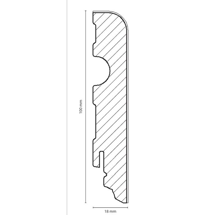 MEDIJAPAN FN MDF FURNIRANA PARKET LAJSNA SU100L 100mm HRAST
