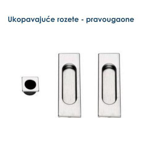 UKOPAVAJUĆA PRAVOUGAONA ROZETA ZA KLIZNA VRATA- FORME