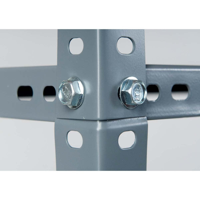 Komplet dve police metal-metal 170x75x30cm 5x75kg Bela
