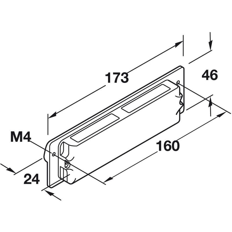 HÄFELE 155.00 UKOPAVAJUĆE RUČICE ZA NAMEŠTAJ "INSET HANDLES" 4