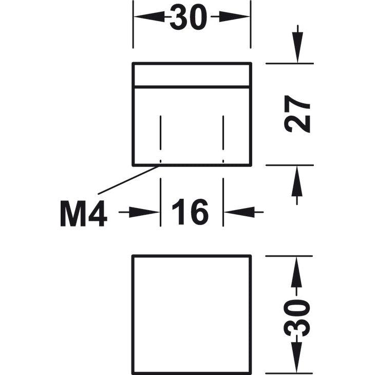 HÄFELE 110.24. RUČICE ZA NAMEŠTAJ "FINGER PULL HANDLES"
