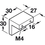 HÄFELE 110.24. RUČICE ZA NAMEŠTAJ "FINGER PULL HANDLES"