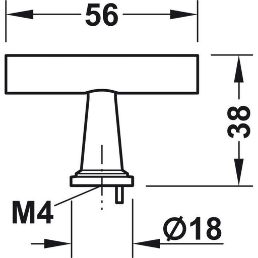 HÄFELE 131.33.000 RUČICE ZA NAMEŠTAJ "DUGME"