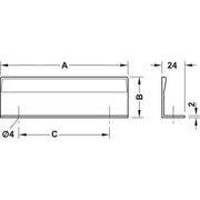 HÄFELE 124.02. RUČICE ZA NAMEŠTAJ "EDGE PULL HANDLES"