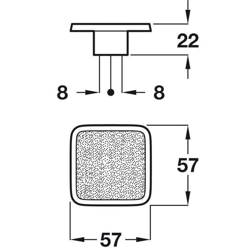 HÄFELE 132.15.220 RUČICA ZA NAMEŠTAJ "GLAMOUR"