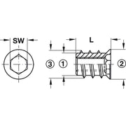 Dvonavojna matica M10x20mm, sa obodom