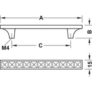 HÄFELE 103.29 RUČICE ZA NAMEŠTAJ "HANDLE WITH BASE" SA KRISTALNIM UMETNICIMA