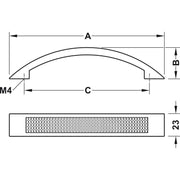 HÄFELE 155.02.105 RUČICA ZA NAMEŠTAJ "BOW HANDLE"