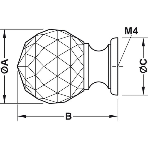 HÄFELE 155.02.096 RUČICA ZA NAMEŠTAJ "GLAMOUR"