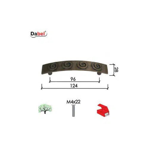  Ručica za nameštaj C46 M4x22mm