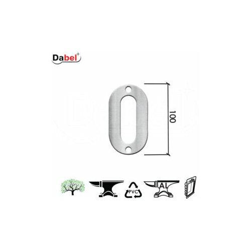Kućni broj ARIEL — 100 mm, inox