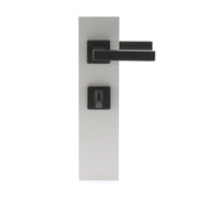 HOPPE Garnitura kvaka AUSTIN sa plitkom rozetnom, WC, aluminijum