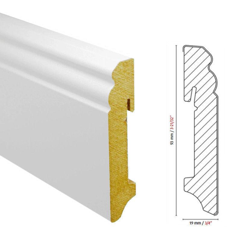 Medijapan parket lajsna FU094L lakirana — bela 93mm