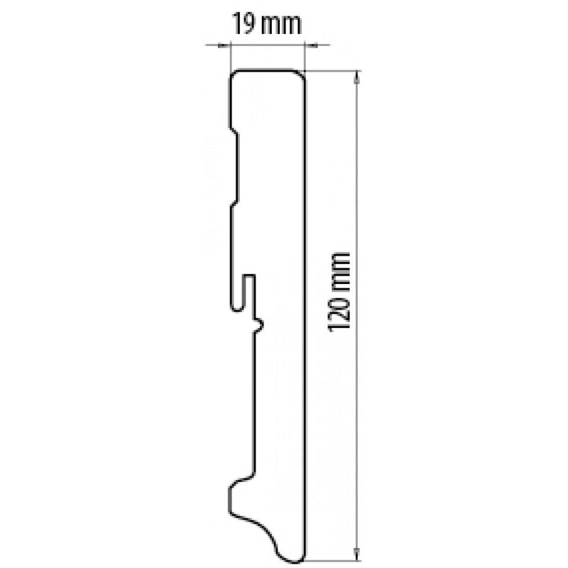 MEDIJAPAN LAJSNA U FOLIJI- FN MDF FOLIJA FU119L 120mm