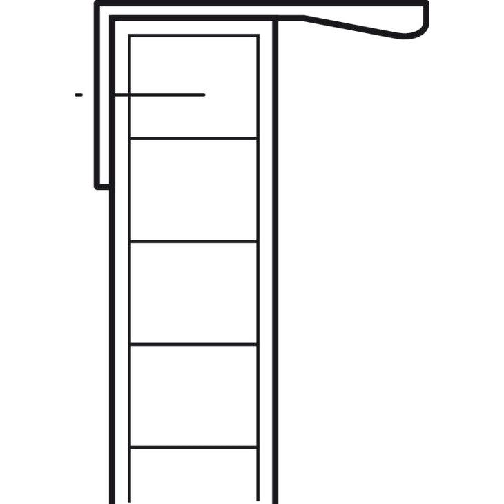 HÄFELE 124.02. RUČICE ZA NAMEŠTAJ "EDGE PULL HANDLES"