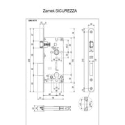 AGB BRAVE SICUREZZA ZA SPOLJNA DRVENA VRATA- cilindar/ oblo čelo/ jezičak širine 10mm DORN MERA 60