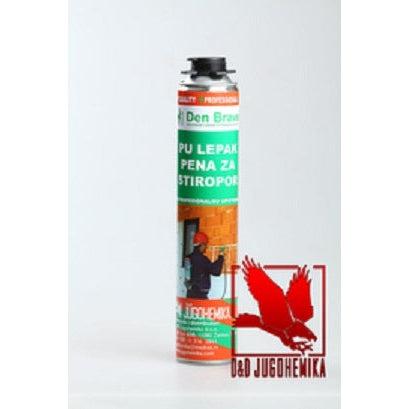PU lepak-pena za stiropor — 825 ml, pištoljska