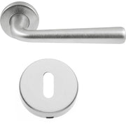 KVAKA SA ROZETOM ZA VRATA -  FLOSS/ SET/ Hrom mat
