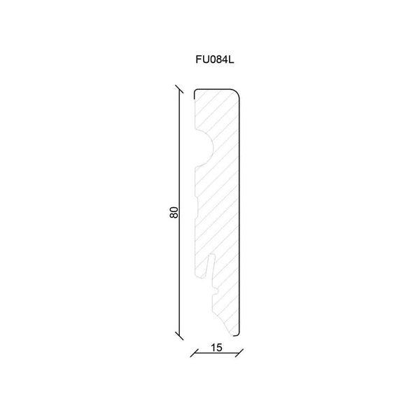 MEDIJAPAN MDF PARKET LAJSNA- LAKIRANA FU084L/ BELA